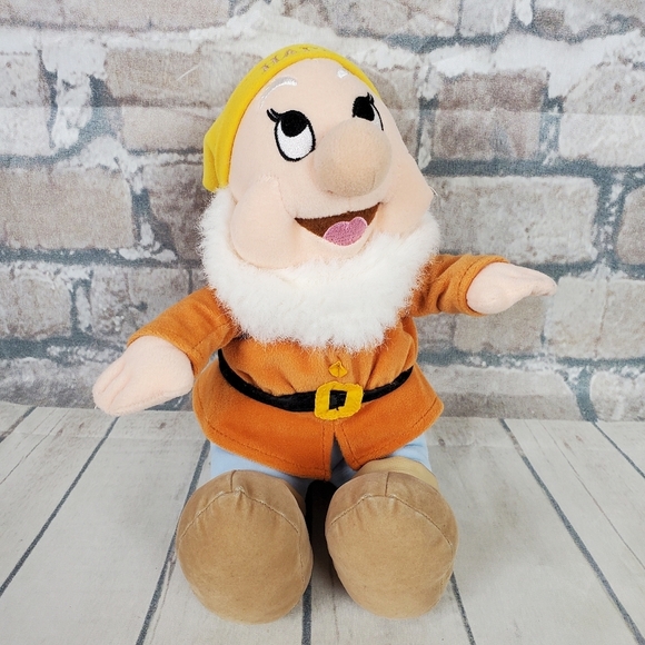 Disney Store 9" Happy Dwarf Plush Bean Bag Bottom - Picture 2 of 13